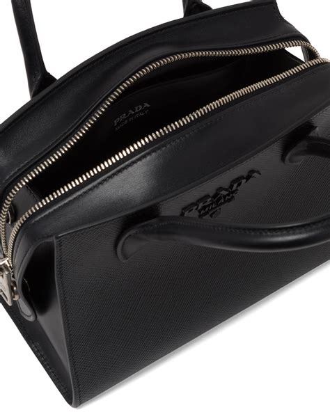 prada monochrome leather bag|genuine leather prada bags.